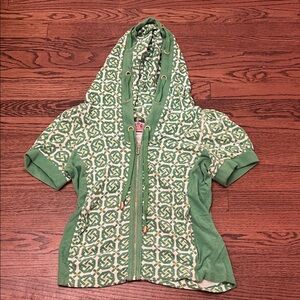 Juicy Couture Green and White Hoodie